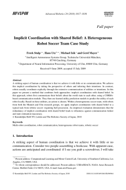Full paper Implicit Coordination with Shared Belief: A