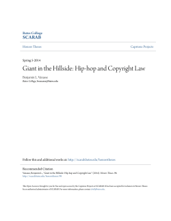 Giant in the Hillside: Hip-hop and Copyright Law