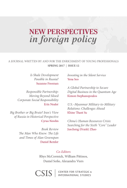 in foreign policy - Amazon Web Services