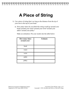 A Piece of String - Balanced Assessment in Mathematics