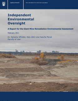 Independent Environmental Oversight