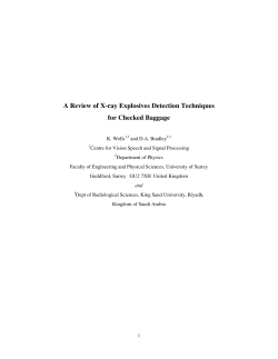 A Review of X-ray Explosives Detection Techniques for Checked