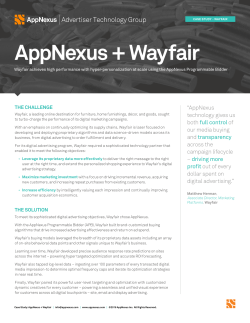 CASE STUDY - WAYFAIR AppNexus + Wayfair