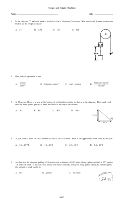 Torque and Simple Machines