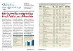 Global Manager Survey Article 2013, RE Capital