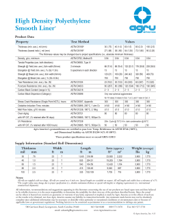 AGRU HDPE Smooth Liner 40 mil