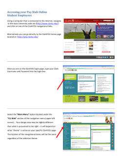 Accessing your Pay Stub Online Student Employees