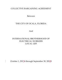 COLLECTIVE BARGAINING AGREEMENT