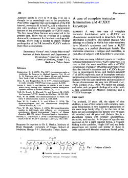 A case of complete testicular feminization and 47,XXY karyotype.