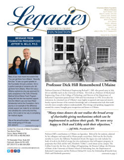 Professor Dick Hill Remembered UMaine