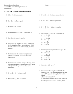 ExamView - A.CED.A.4.TransformingFormulas3b.tst