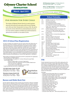 Spring 2015 - Odyssey Charter School