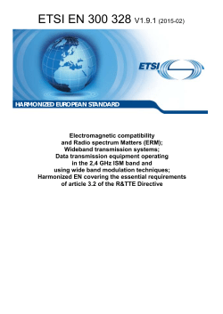 EN 300 328 - V1.9.1