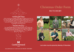 Christmas Order Form