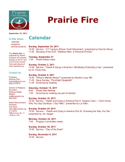 Prairie Fire - Prairie Unitarian Universalist Society