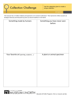 Something made by humans Something you have never seen