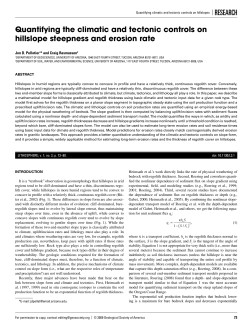 Quantifying the climatic and tectonic controls on hillslope steepness