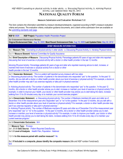 Counseling on physical activity in older adults