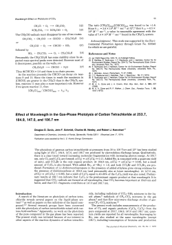 Effect of Wavelength in the Gas-Phase
