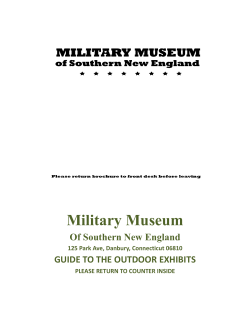 museum brochure - US Military Museum
