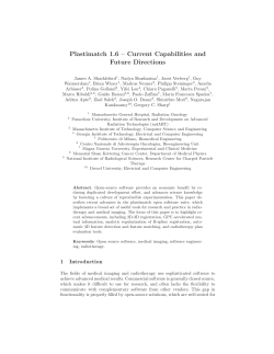 Plastimatch 1.6 &ndash; Current Capabilities and Future Directions