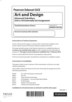 Art and Design - Edexcel