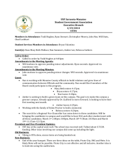 USF Sarasota-Manatee Student Government Association Executive