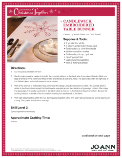 CAndLEwiCK EMbroidErEd TAbLE runnEr