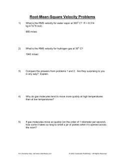 Root-Mean-Square Velocity Problems