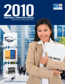 CORPORATE CAMPAIGN CATALOG