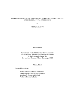 transcending the limitations of institutionalization