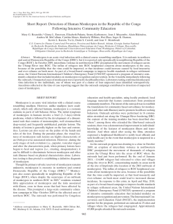 Short Report: Detection of Human Monkeypox in the Republic of the