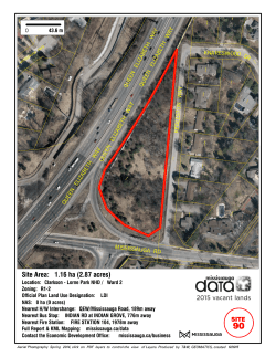 1.16 ha (2.87 acres) Site Area: