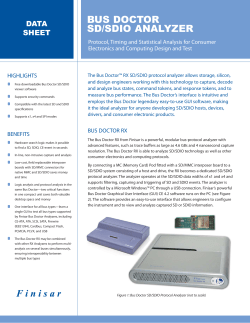 BUS DOCTOR SD/SDIO ANALYZER