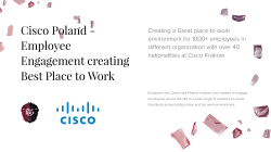 Cisco Poland - Employee Engagement creating Best Place to Work