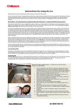 Dry Ice Fog Instructions