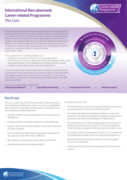 International Baccalaureate Career