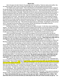 Mission Zeal i Zeal is the eager and ardent interest in the passionate