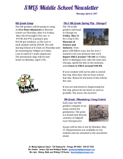SMLS Middle School Newsletter