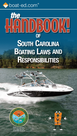 south carolina boating laws and responsibilities
