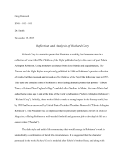 Richard Cory Analysis