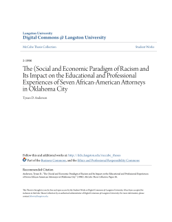 The (Social and Economic Paradigm of Racism and Its Impact on the