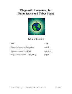 Diagnostic Assessment for