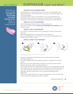 how does the diaphragm work? - Reproductive Health Access Project