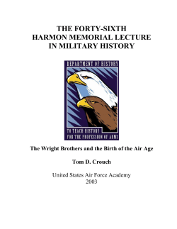 46, The Wright Brothers and the Birth of the Air Age., Tom D. Crouch