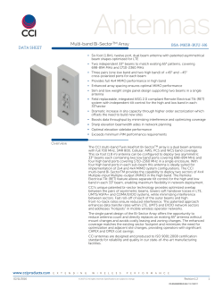 Datasheet - CCI Antenna