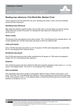 Reading WW1 map references