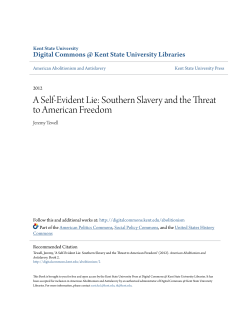 Southern Slavery and the Threat to American Freedom