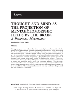 How the brain projects and receives the mind using the 40 Hertz