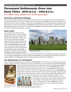 Early Cities